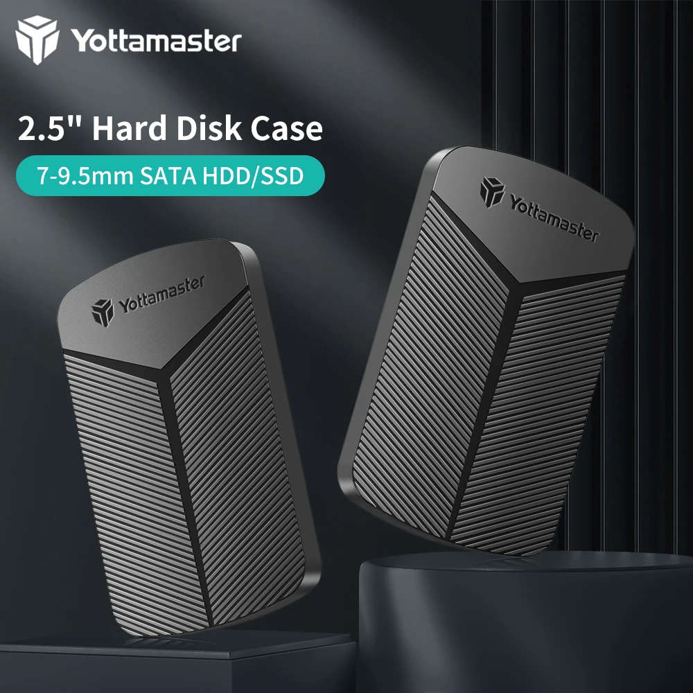 Yottamaster-HDD外付けハードドライブエンクロージャー,2.5インチ,7〜9.5mm,2.5/hdd互換