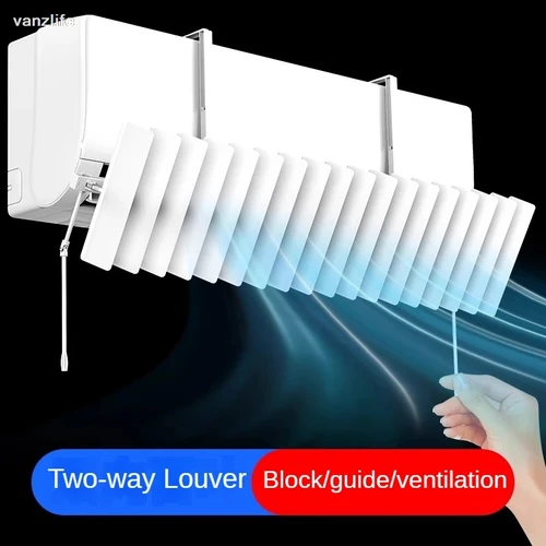 Parabrisas de aire acondicionado montado en la pared, confinamiento Universal, anticaída, cubierta de aire frío, Deflector de viento, rejilla de salida de aire