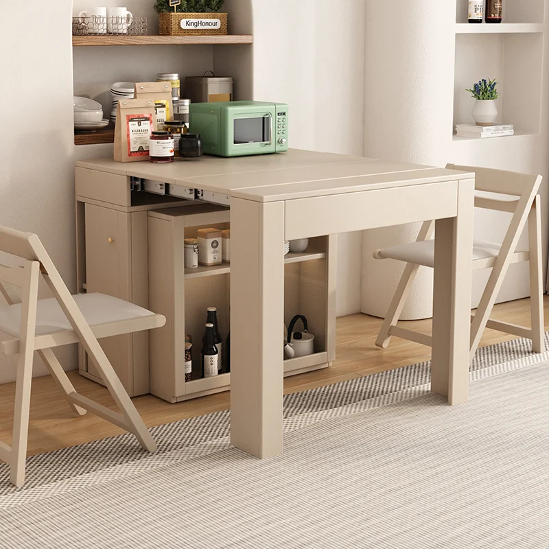 

Nordic style original stock expandable side table modular design buffet table space saving expandable dining table