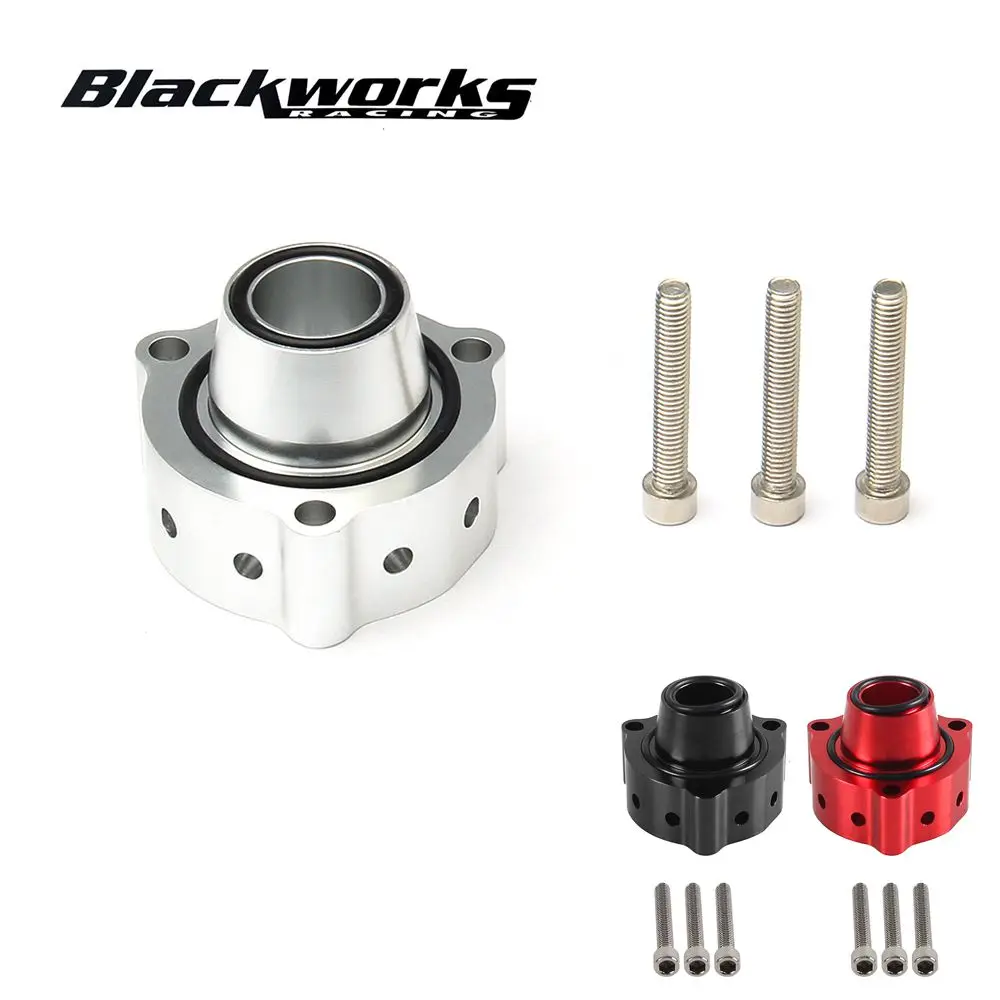 Uniwersalny zestaw dystansowy adaptera zaworu wydmuchowego 1.4 1.8 2.0 do silników TSI/TFSI Turbo Adapter zaworu wydmuchowego Czerwony Czarny Srebrny