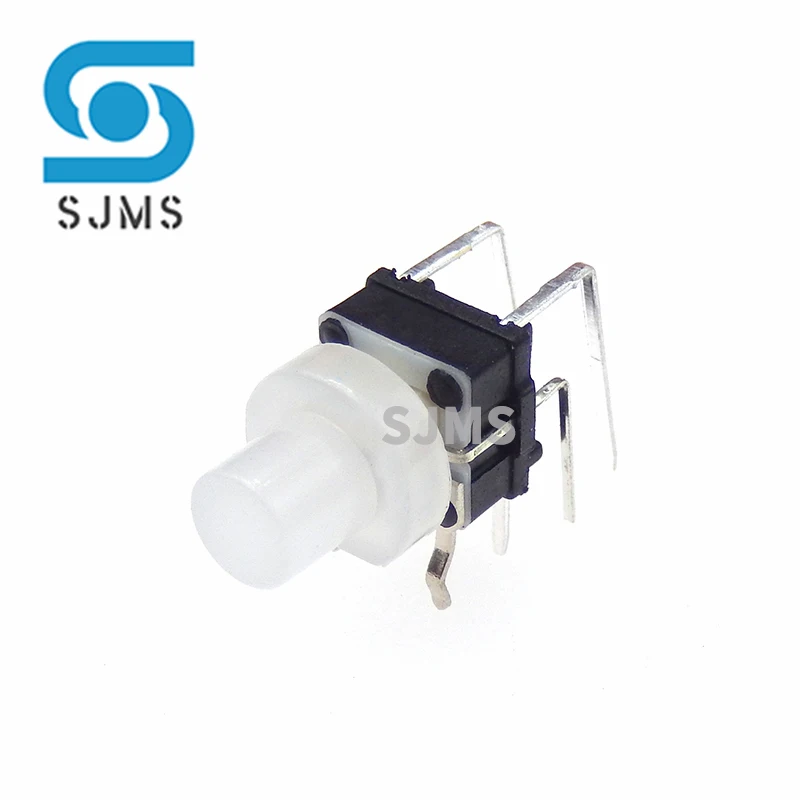 5/10pcs mini 4.7mm PB6156RSL - 1/3/4 Horizontal 7X7 Transparent cap Red / blue / Green light touch switch with lamp button Long