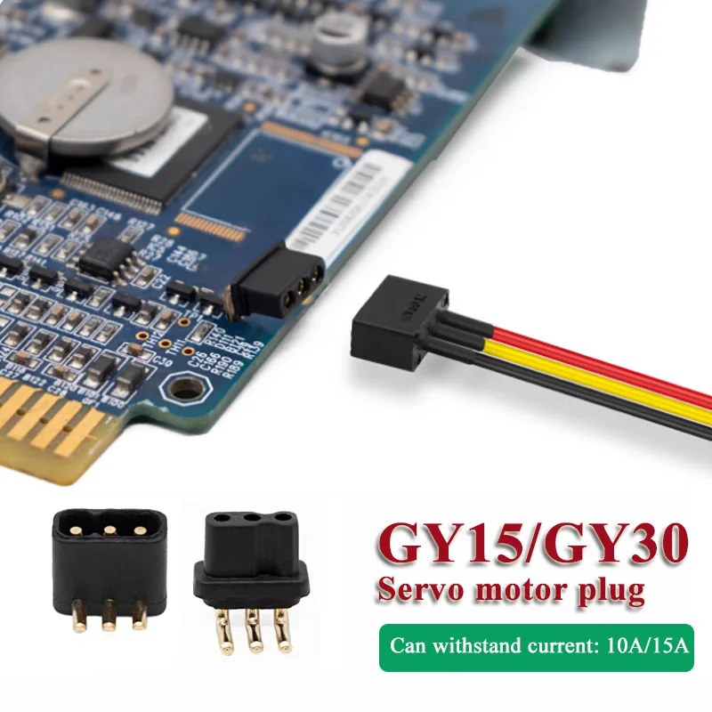 GY30 Servo Motor Plug GY15 Model Aircraft Power Lithium Battery Connector 15A/10A Male Female Gold-plated PW Horizontal Socket