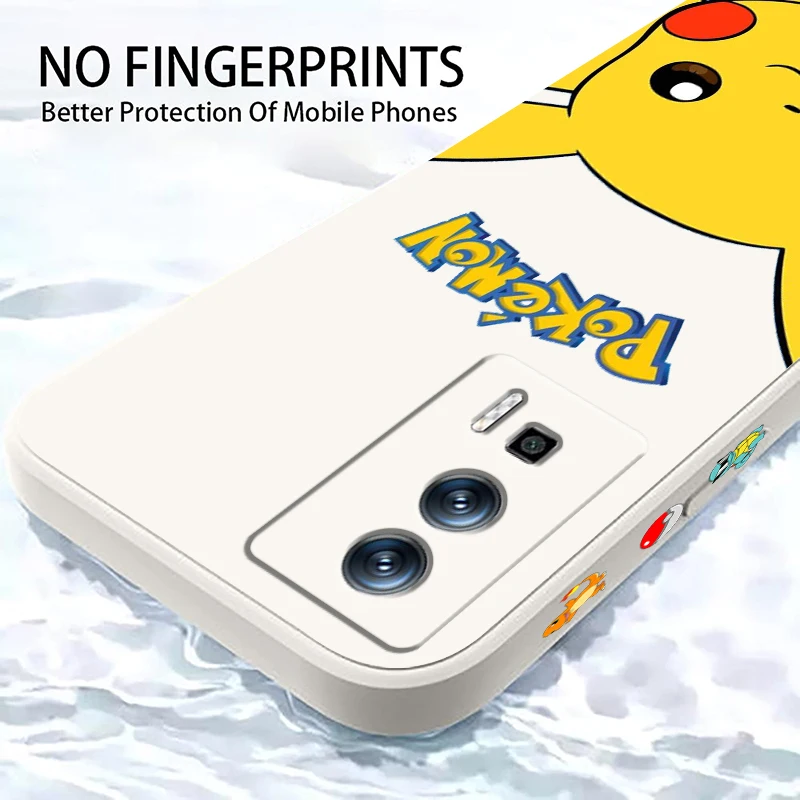 Niedlicher Cartoon p-pikachus p-pokemones flüssiges linkes Seil für xiaomi redmi 13c 12 12c k60 a1 k50 11 k40 10c 10 9a 9at 9t 9c 5g funda