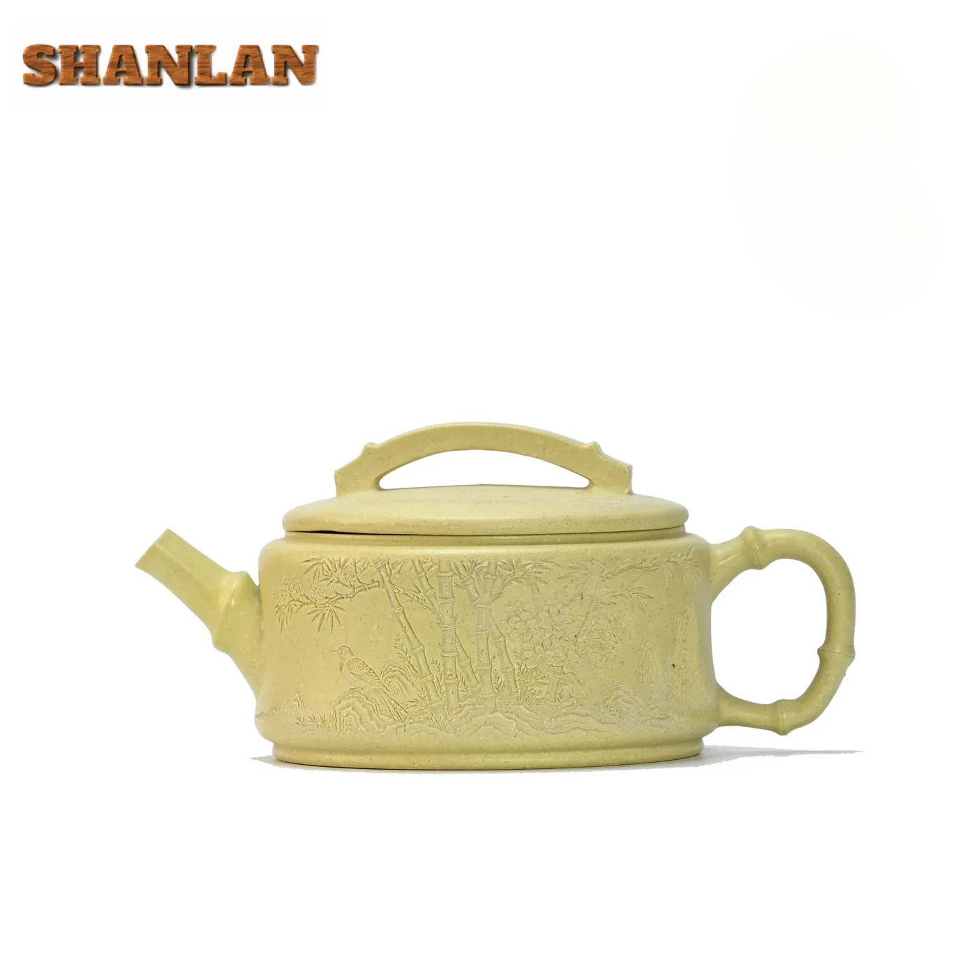 

210 мл Исин Фиолетовые глиняные чайники ручной работы Большой калибр Горшок из необработанной руды Прозрачная секция Грязевой чайник Китайский чайный сервиз Zisha для чая