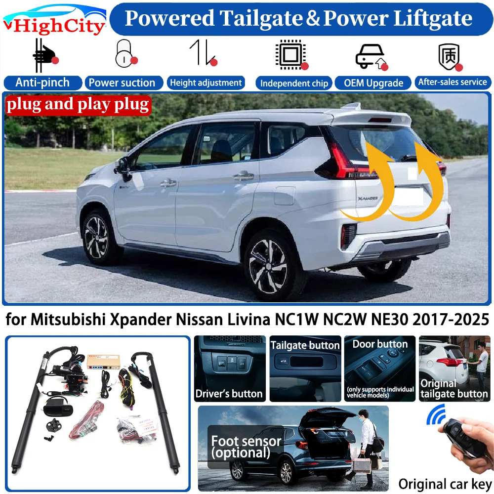 for Mitsubishi Xpander Nissan Livina NC1W NC2W NE30 2017-2025 Car Smart Powered Tailgate Power Liftgate System Trunk Lift Kit