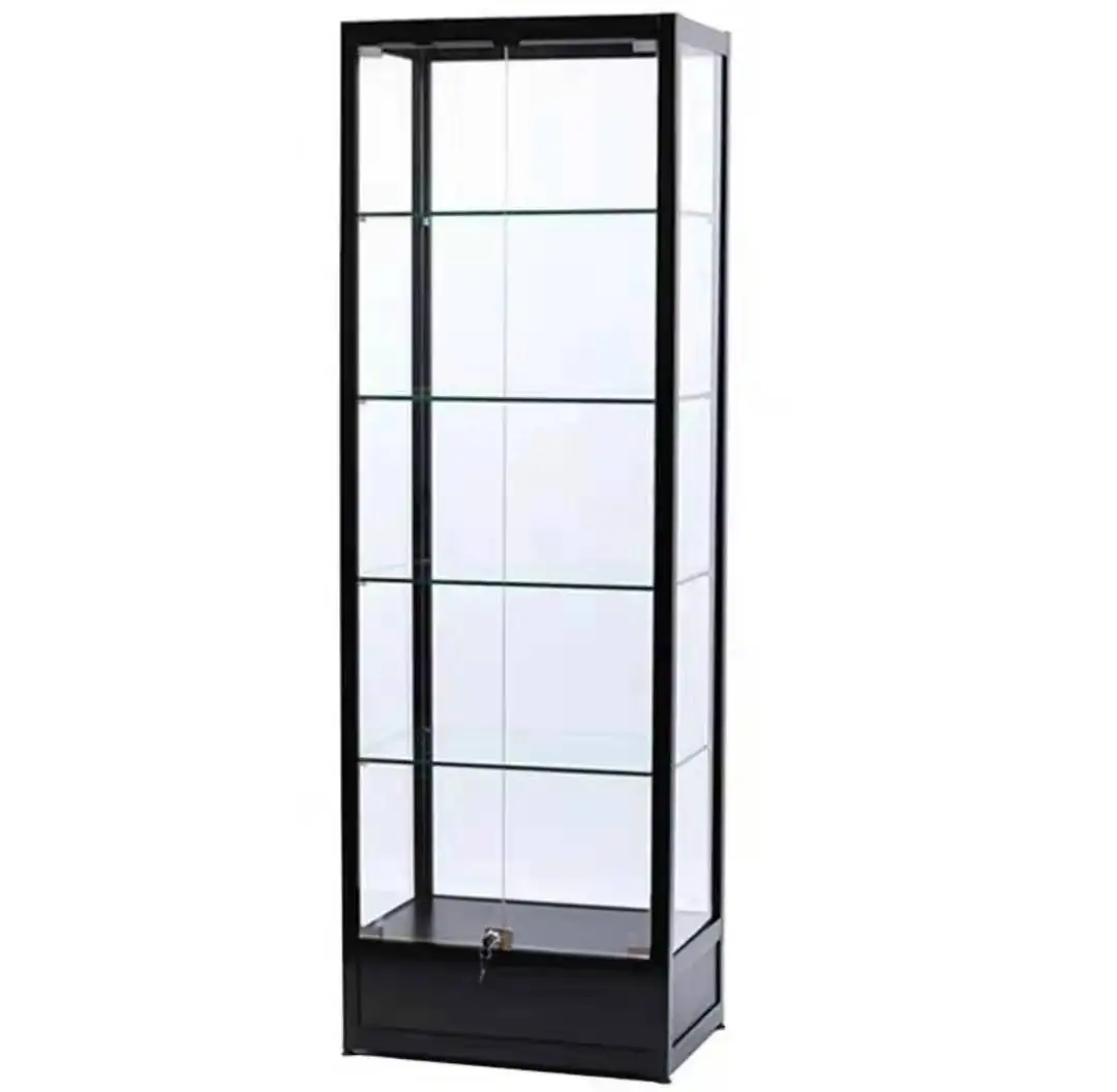 Figure Display Cabinet Glass Cabinet Transparent Gift Cosmetics Prize Model Liftable Small Lego Display Cabinet Household