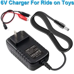 6 Volt Battery Charger for Moultrie Battery, Motorcycle Battery, Interatate Batteries,  Mighty Max Deer Feeder Battery Charger