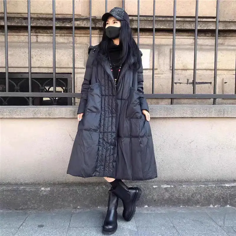 

Winter New European Women's Down Jacket Commuter Hoodie Oversized Down Jacket