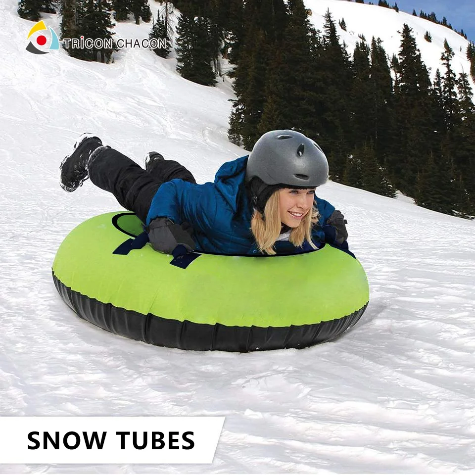 Winter Outdoor Fun Snow Tubes Heavy Duty Large Snow Sled With Handles For Kids Family