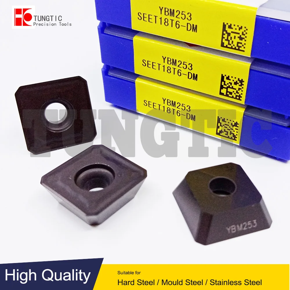 

SEET18T6-DM YBM253 SEET 18T6-DM Indexable Milling Cutter Lathe Tools Face Inserts Machining Metal