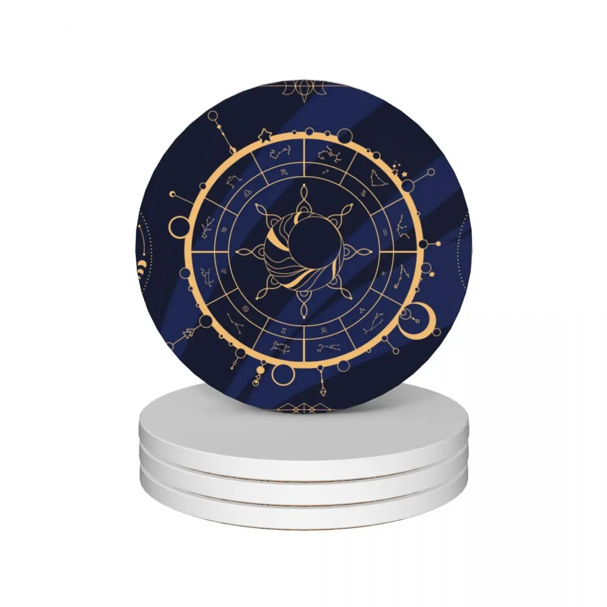 

Asterism v1.1 Ceramic Coasters (Set of 4) Tea cups cute kitchen for coffee mugs cup holder Coasters