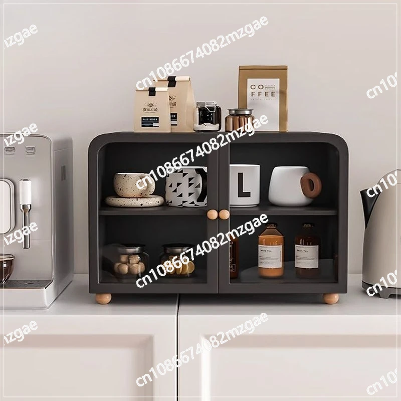 Dust-proof cup holder Tea set Storage cabinet Dining side cabinet Coffee cup holder Desktop water cup Tea dining table rack