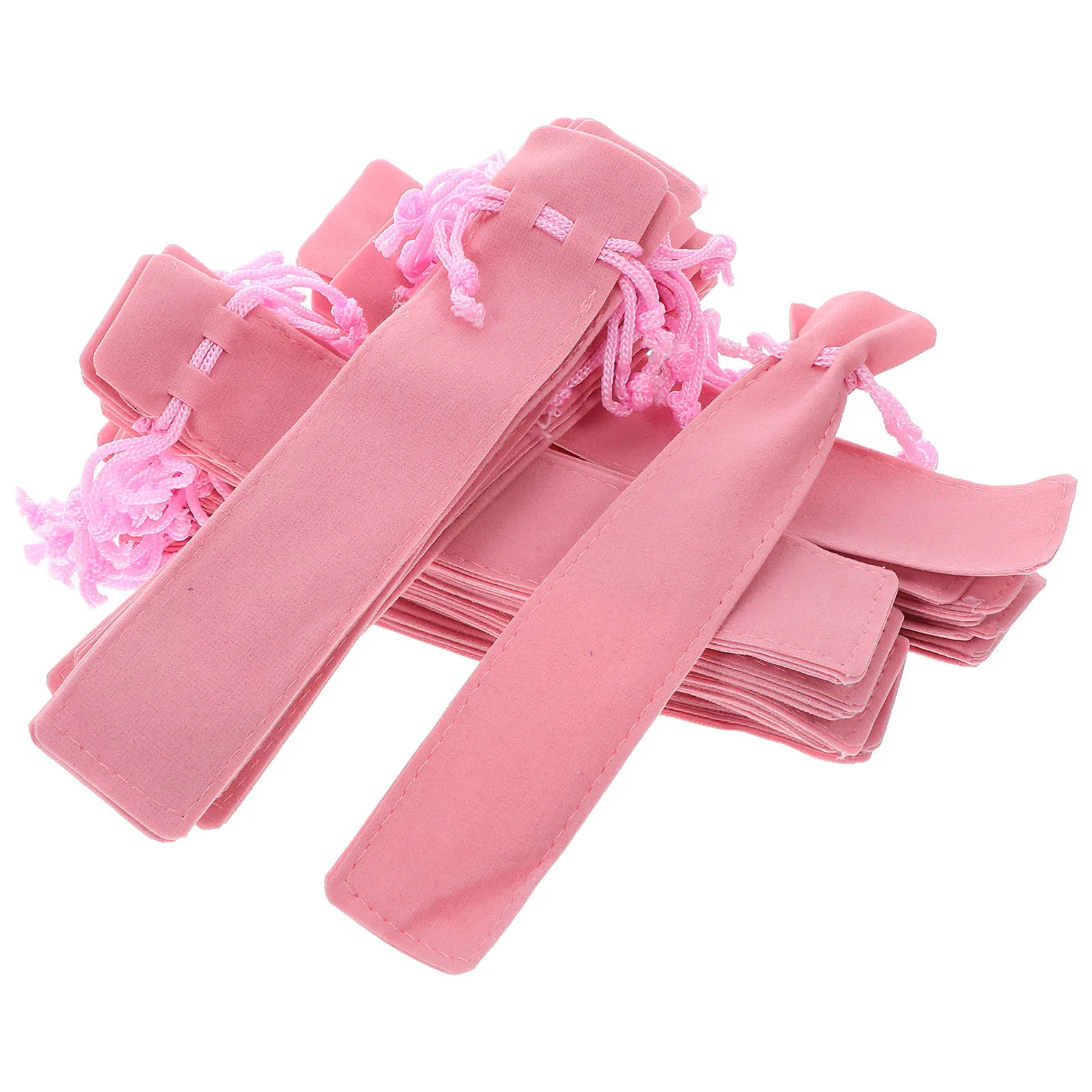 

35Pcs Drawstring Pen Bag Double-Sided Thickened Lint Portable Fountain Pen Case Pencil Pouch Sleeve Holder for School Office