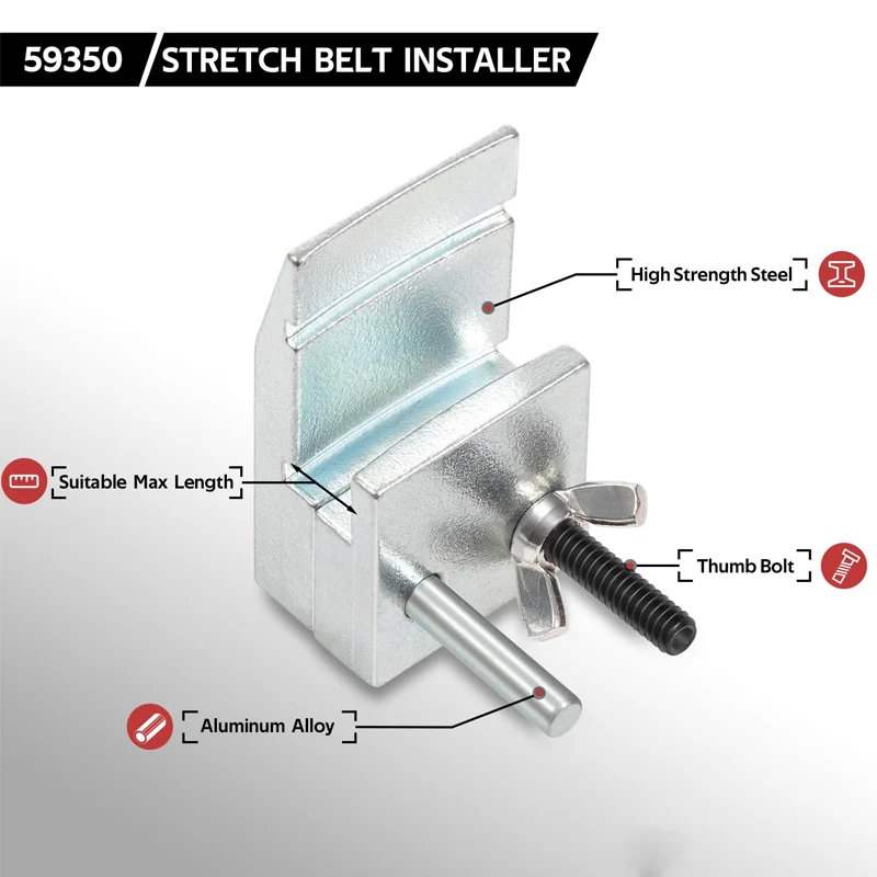 

59350 Stretch Belt Installer | Works on Ford 3.5L and 3.7L Engines, as Well as 2019 & Newer GM 5.3L & 6.2L Engines