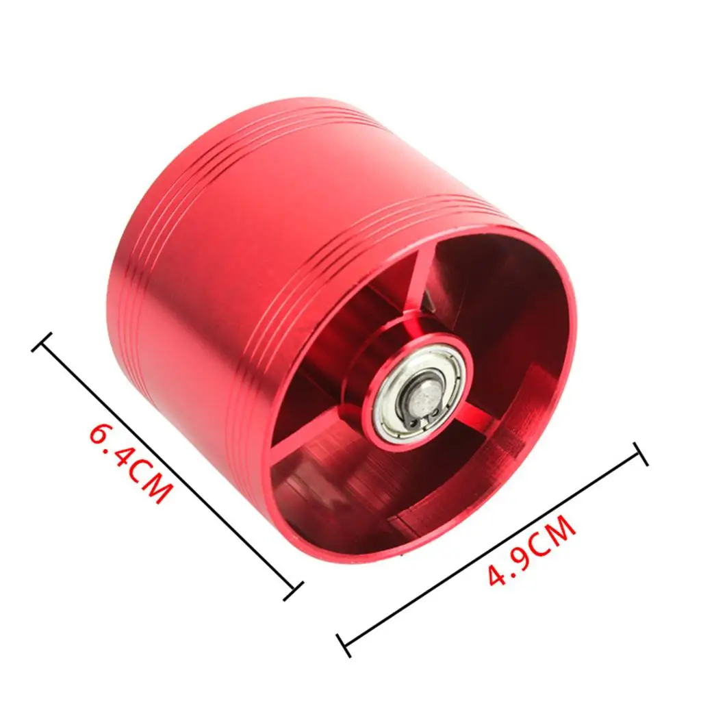 Turboes Saver Fan Air Intake Turbine Universal Car Kit with 2pcs Rubber Holders for High Performance Boost