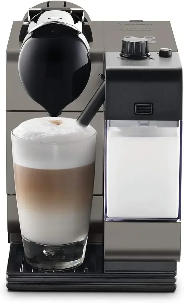 

Nespresso Lattissima Plus Original Espresso Machine with Milk Frother by De'Longhi, Titanium