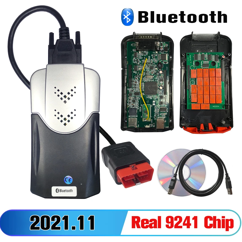 2021.11 Real 9241A For AMDS DELPHIS Multidiag V3.0 Car Diagnostic Tool With Keygen TCS Bluetooth OBD2 Scanner NEC Relay Truck