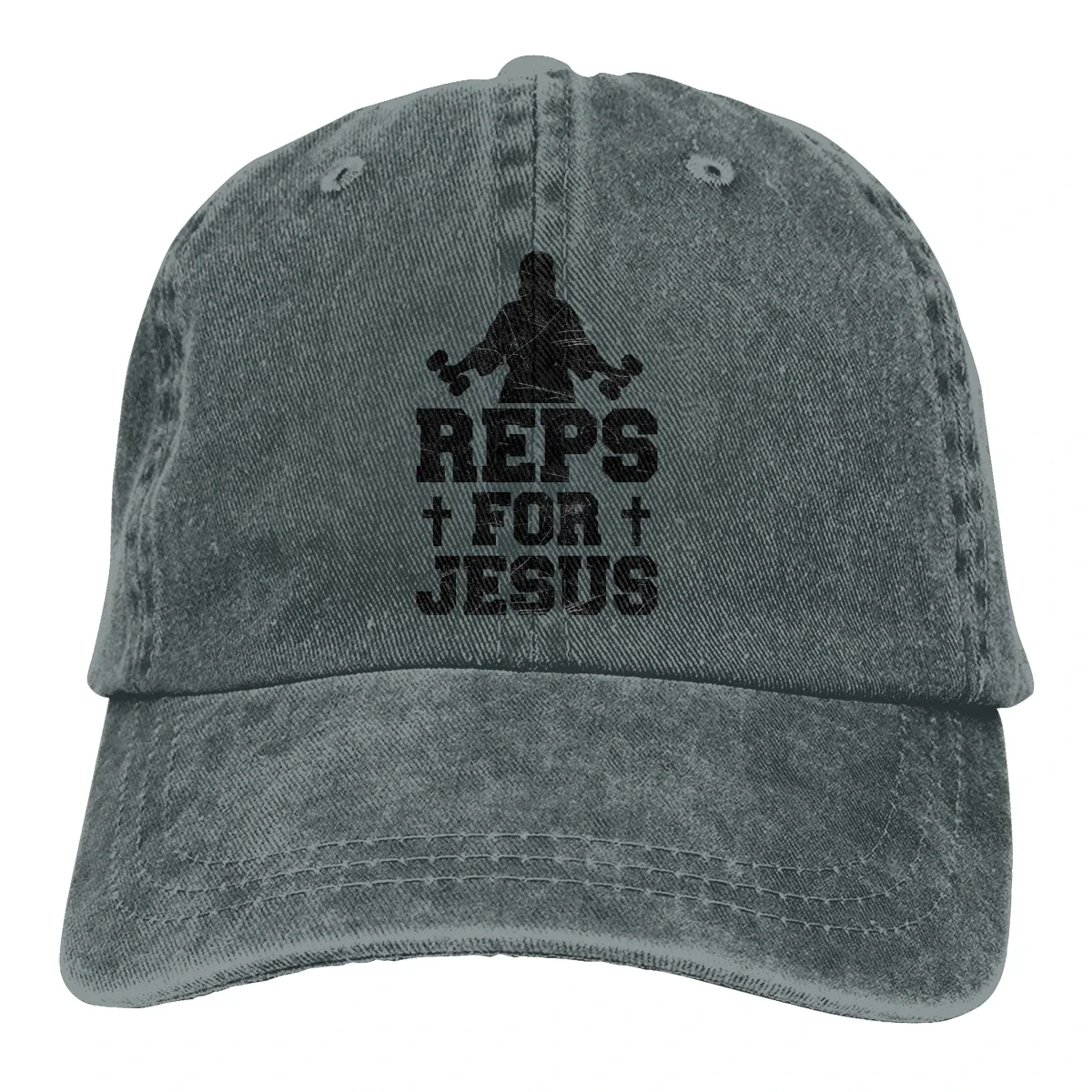 REPS FOR JESUS-Casquette de Baseball pour hommes, casquettes d'entraînement musculaire déchiré, couleurs femmes, été