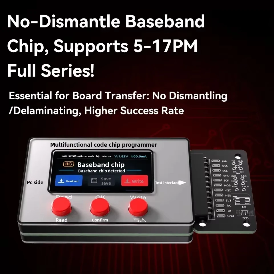 I2C EPR32 Chip Programmer for 5-17PM Baseband Chip Read/Write,Charging Repair for 15 16 17 Series Phone Repair Tools