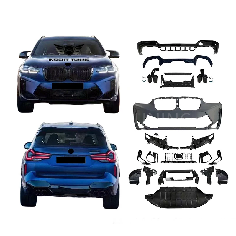 

2022+ Rear Diffuser Bumper Bodykit For Bmws X3 G01 Lci Upgrade To X3M F97 Body Kit