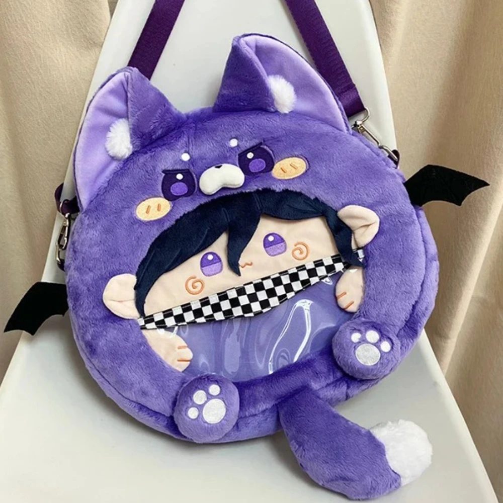 

Аниме игра Danganronpa V3 Kokichi Oma Kawaii лицо косплей Лолита девушка Itbag рюкзак прозрачная сумка на плечо фанаты Декор подарки