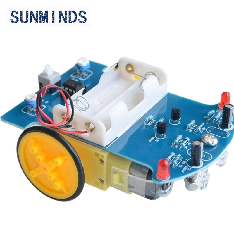 1Set D2-1 diy kit Intelligent tracking the car kit  patrol car parts Electronic manufacture DIY smart car diy electronic suite