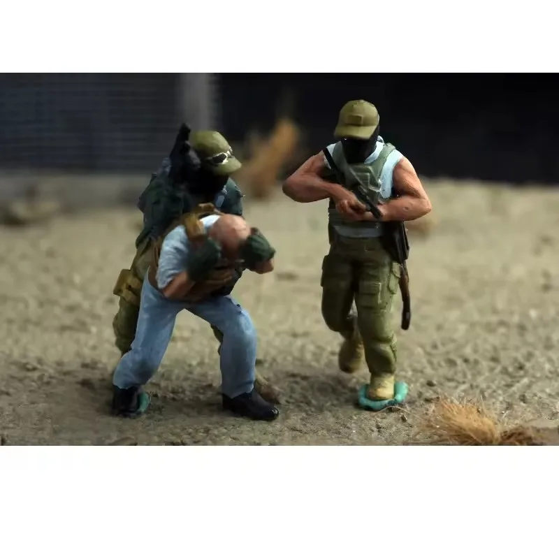 

nEW 1:72 Scale Model Russian 7Pcs Soldiers Capture Special Operations Team Action Figure DIY Scene Accessory Display Collection