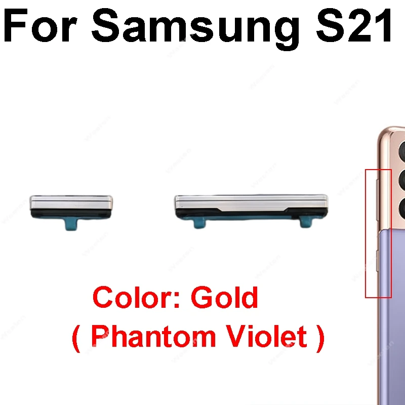 Volume Side Button Use For Samsung Galaxy S21 Plus Ultra FE G990F G996B G990B G998B On/Off Power Button Replacement Repair Parts image 2