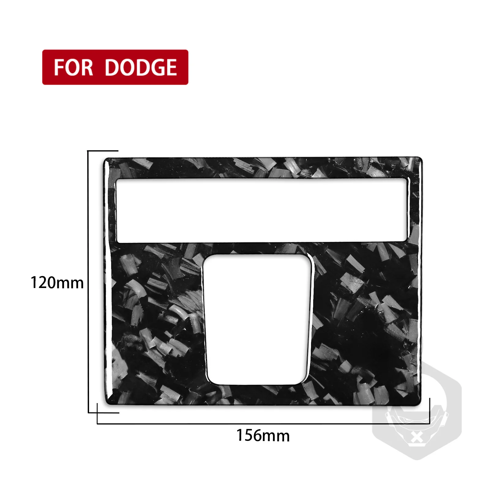 FOR Dodge Ram 1500 2500 3500 13-18 Forged Carbon Fiber Car Rear Power Interface Control Panel Decor Interior Accessories Sticker - view 4