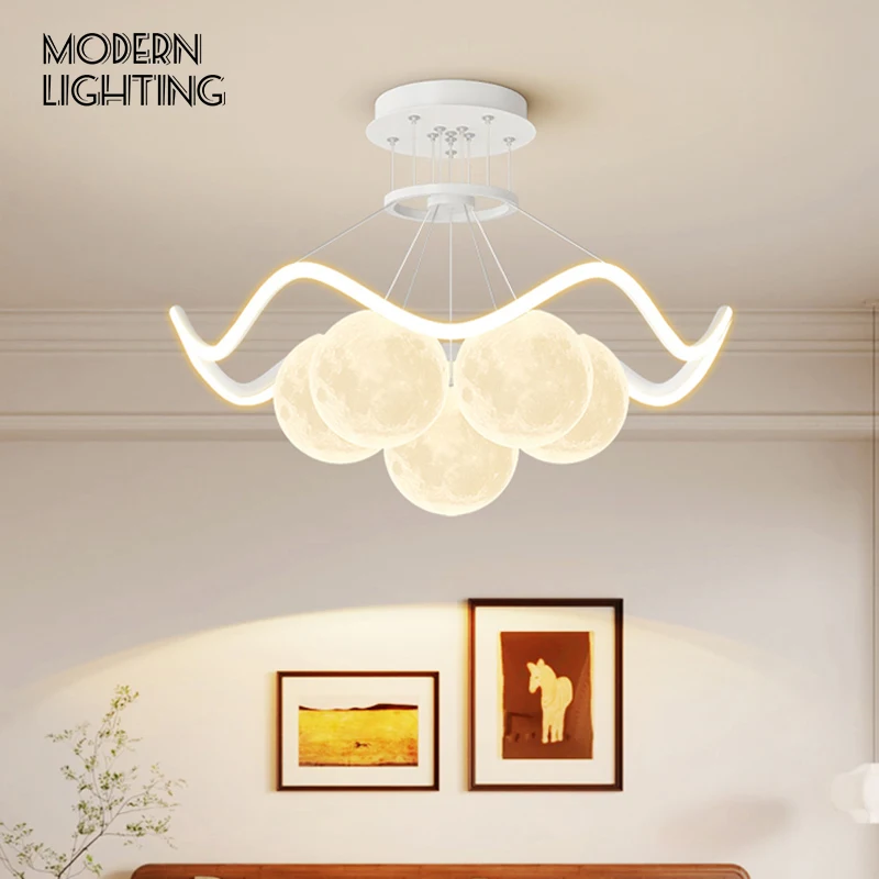 현대적인 LED 펜던트 조명, 로맨틱한 버블 샹들리에, 거실, 다이닝룸, 침실용, 디밍 가능한 조명, 홈 데코, 럭셔리 조명기구