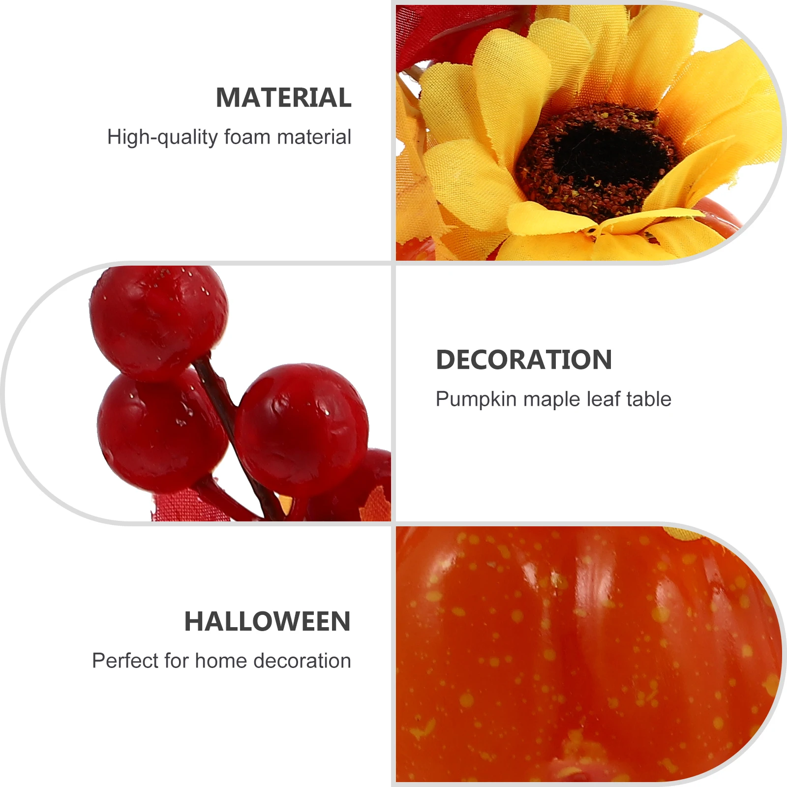 

Fall Table Decorations Pumpkin Ornaments Festival Set Fabric Pumpkins Orange Party Prop Office