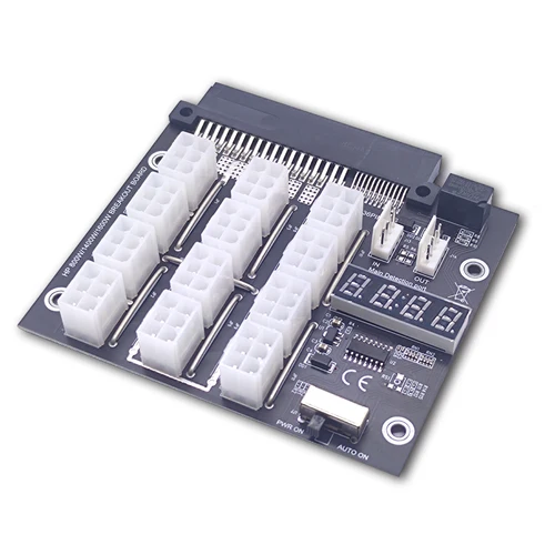 Versión actualizada ATX 18+12PIN a 12x6Pin fuente de alimentación adaptador de placa de ruptura convertidor 12V para la marca Dell PSU y minería BTC