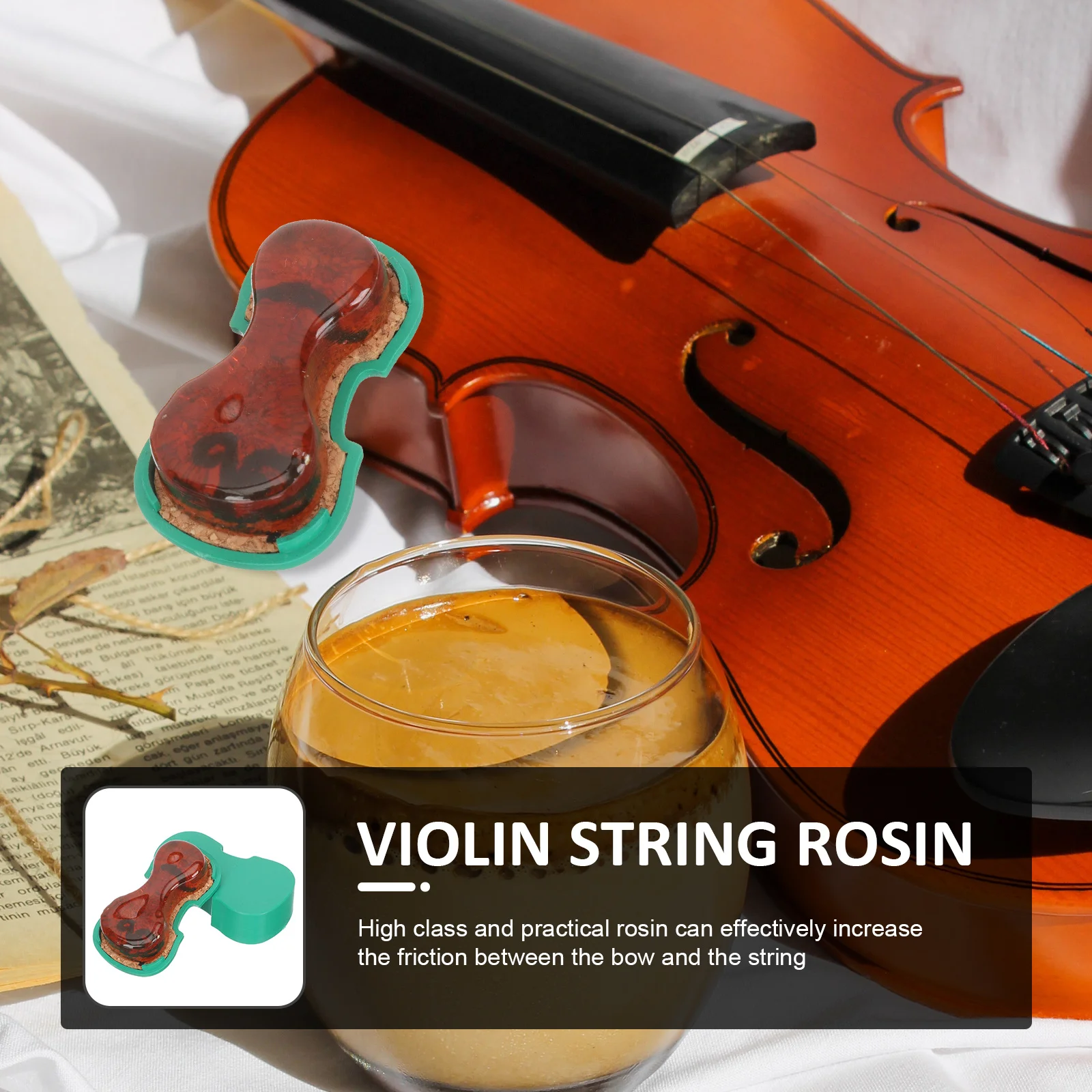 

Violin Rosin Accessories Practicing Music Stringed Musical Instruments Accessory