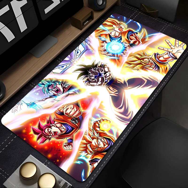 

Mouse Pad Gamer Anti-slip Anime Desk Mat Gaming PC Accessories Tablet Pad Large Cool Dragon Ball Mousepad Extended Keyboard Mat