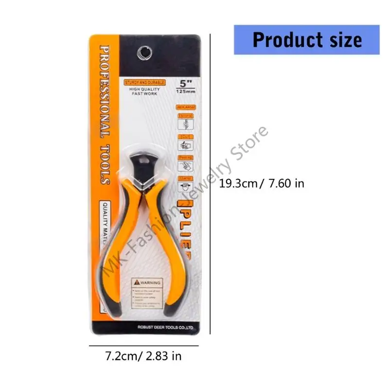 Alicate precisão aço resistente Q6PF Alicate corte final para relojoeiros e joalheiros