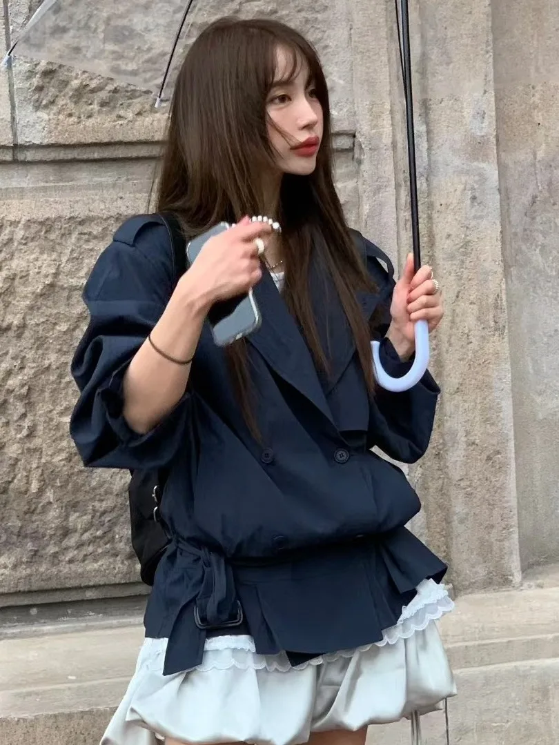 ファイオナブル・エレ レディース 春コート 新作 2026 ラジースタイル トレンド ダブルブレスト ロングコート