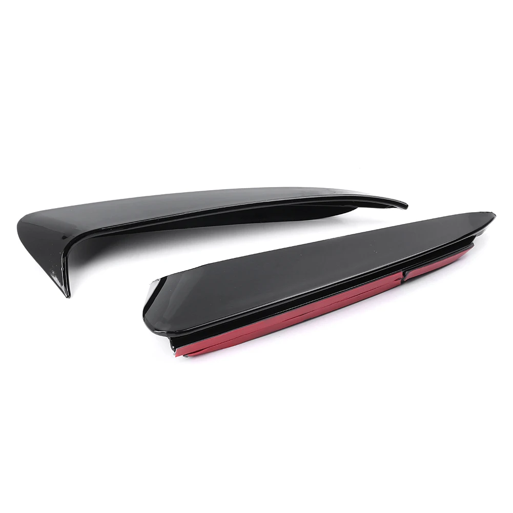 2PCS Glossy Black ABS Car Rear Fender Vents Cover Trim For Mercedes Benz W205 C-Class C180 C200 C250 C300