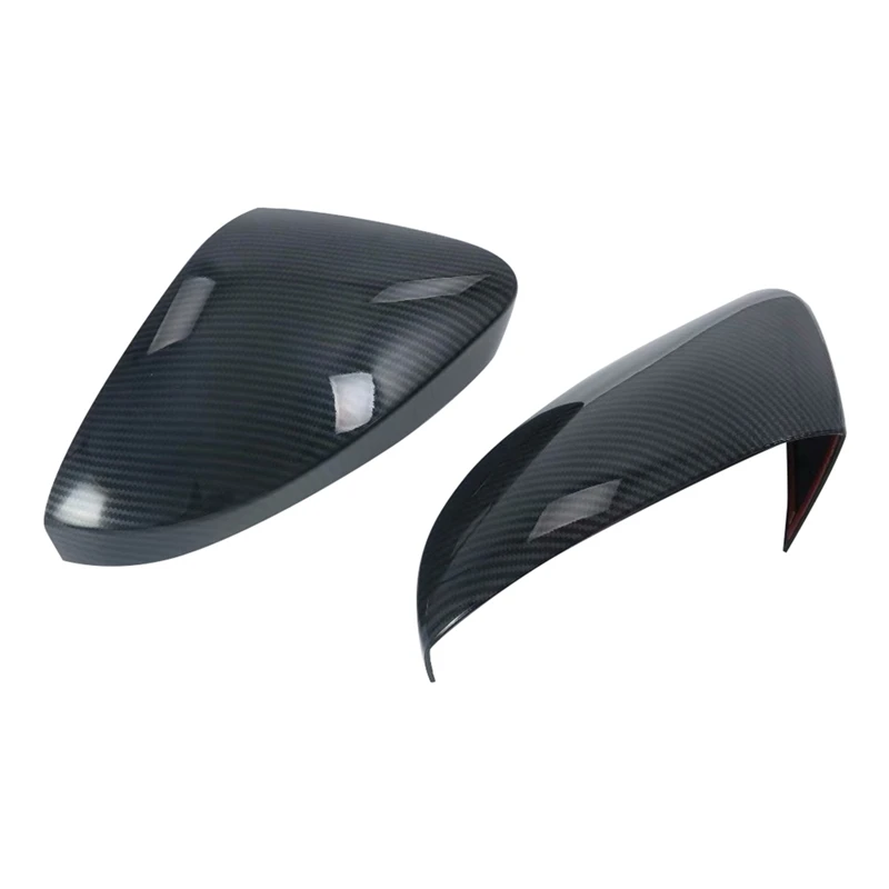 

For VW T-Roc 2018-2024 Carbon Fiber Car Rear View Mirror Cover Trim Side Mirror Cap Accessories