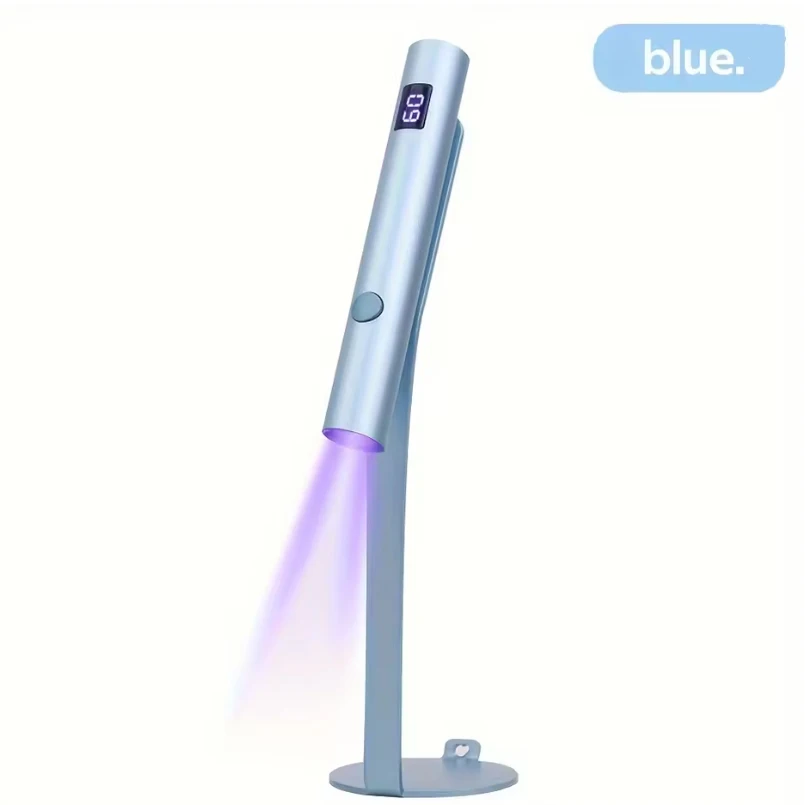 Mini lampada UV a led per unghie Asciugatrice portatile ricaricabile per unghie con 360 °   Lampada portatile ad asciugatura rapida con supporto magnetico a rotazione