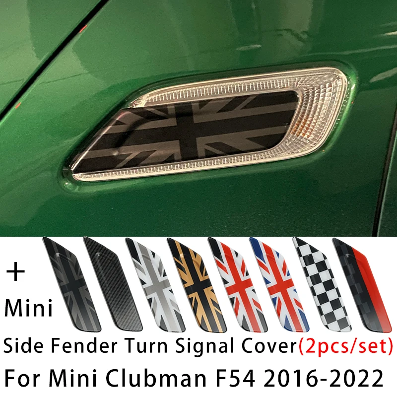 

For MINI Cooper Clubman F54 2016+ Car Fender Turn Signal Exterior Light Covers Sticker Accessories 2Pcs/Set