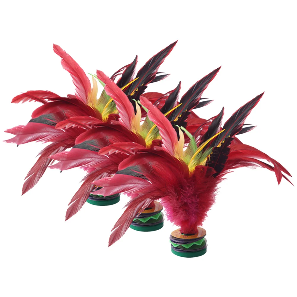

3 Pcs Game Shuttlecock Entertainment Kick Toy Props Foot Exercise for Outdoor Chicken