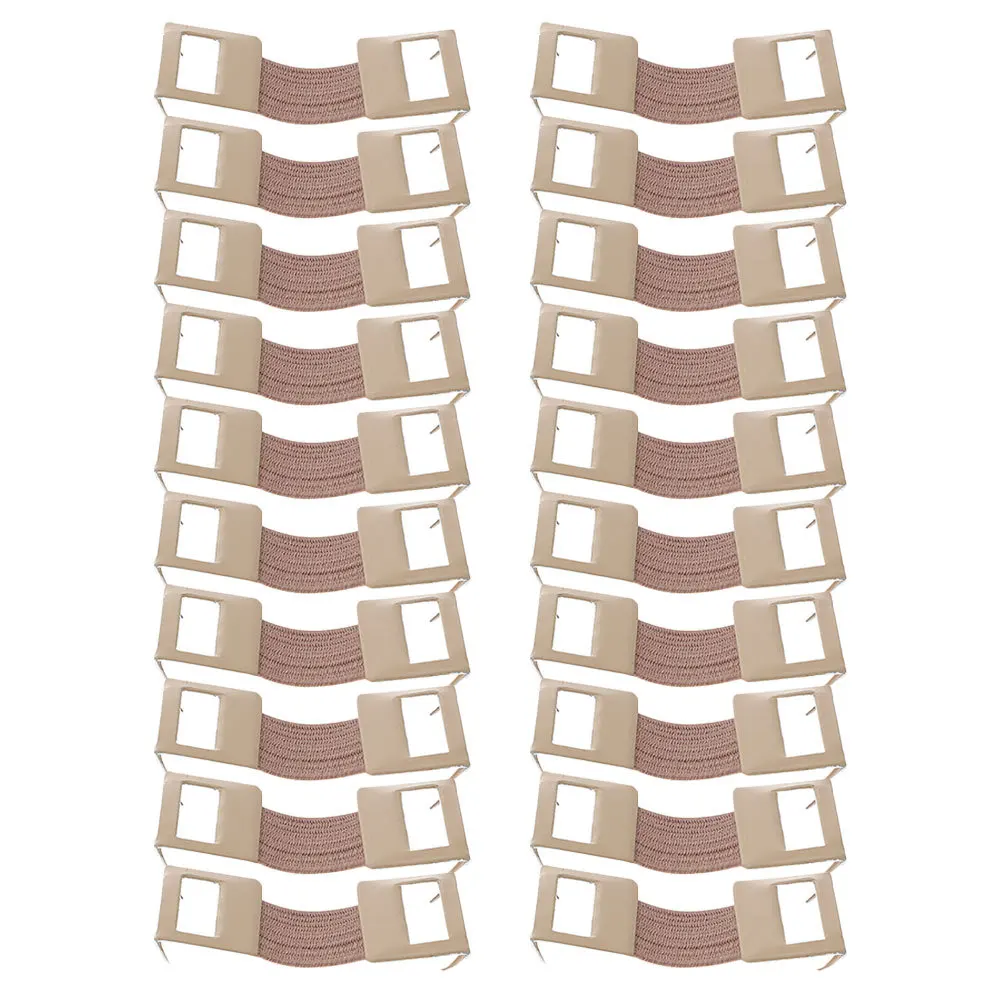 20pcs Aluminum Buckle Bandage Strap Elastic Fastener Clamp For Medical Fixation Support Multi-Functional Hook Replacement Clip