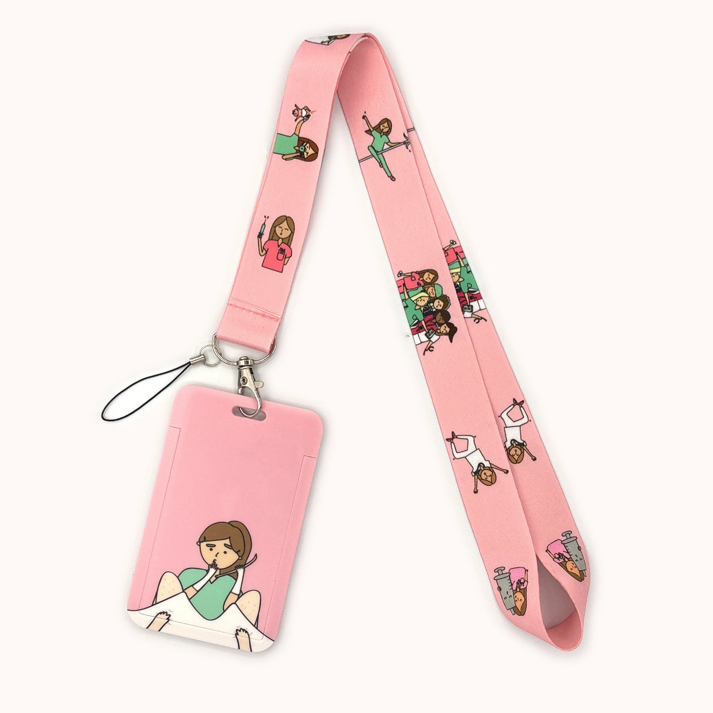 Medical Credential Holder Grey Anatomy Lanyards for Key Neck Strap For Card Badge Gym Keychain Keyring Nurse Doctor Accessories