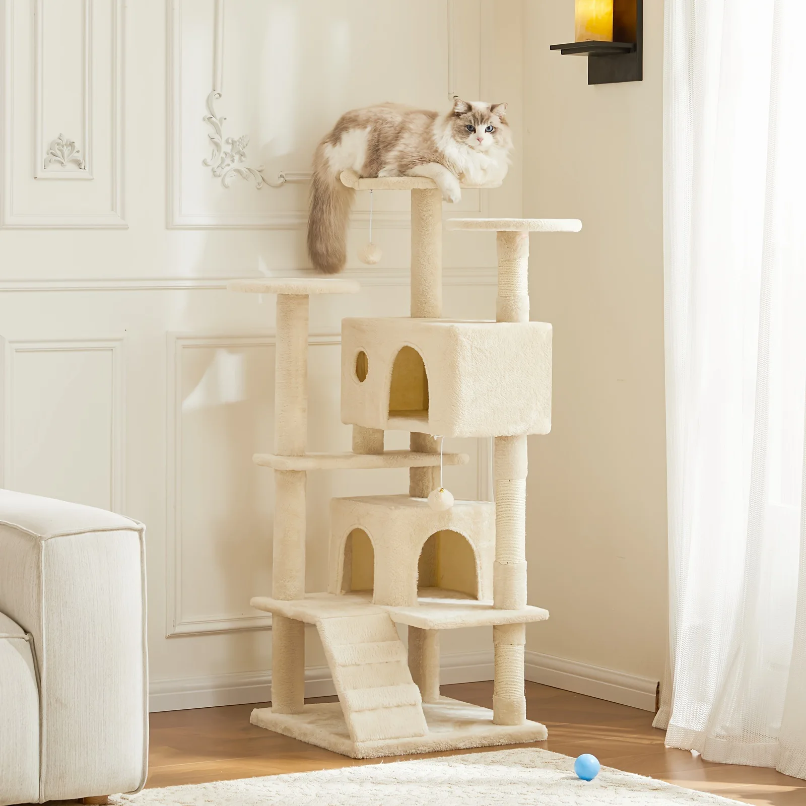 

New, cross border, cat, tree tower, multi layer, plush, pet, furniture