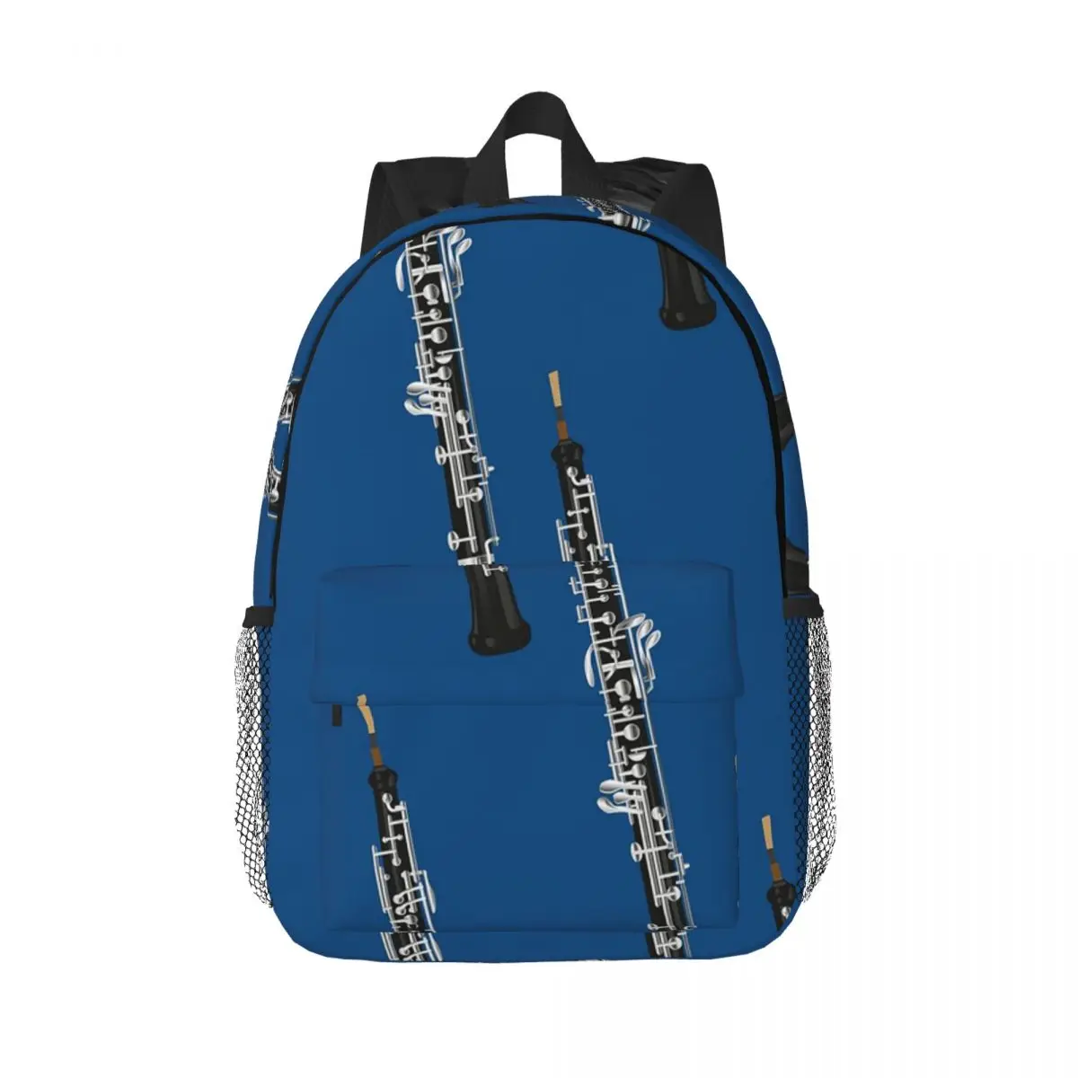 Oboe On Blue mochilas para niños y niñas, mochila escolar de dibujos animados para estudiantes, mochila para portátil, bolso de hombro de gran capacidad