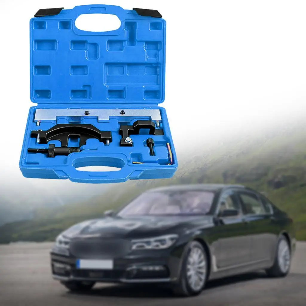 

Набор инструментов для синхронизации двигателя, набор инструментов для блокировки синхронизации распределительного вала двигателя, прочный с чехлом для переноски, запасные части, аксессуар для E90