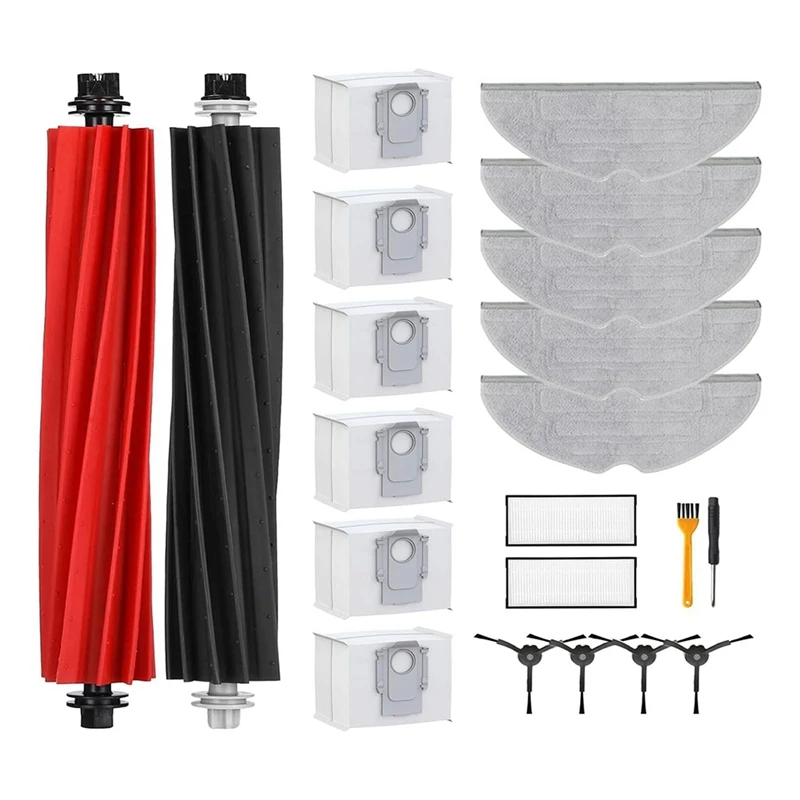 Main Side Brush HEPA Filter Mop Cloth Dust Bags For Roborock S8 Pro Ultra Robot Vacuum Cleaner Accessories