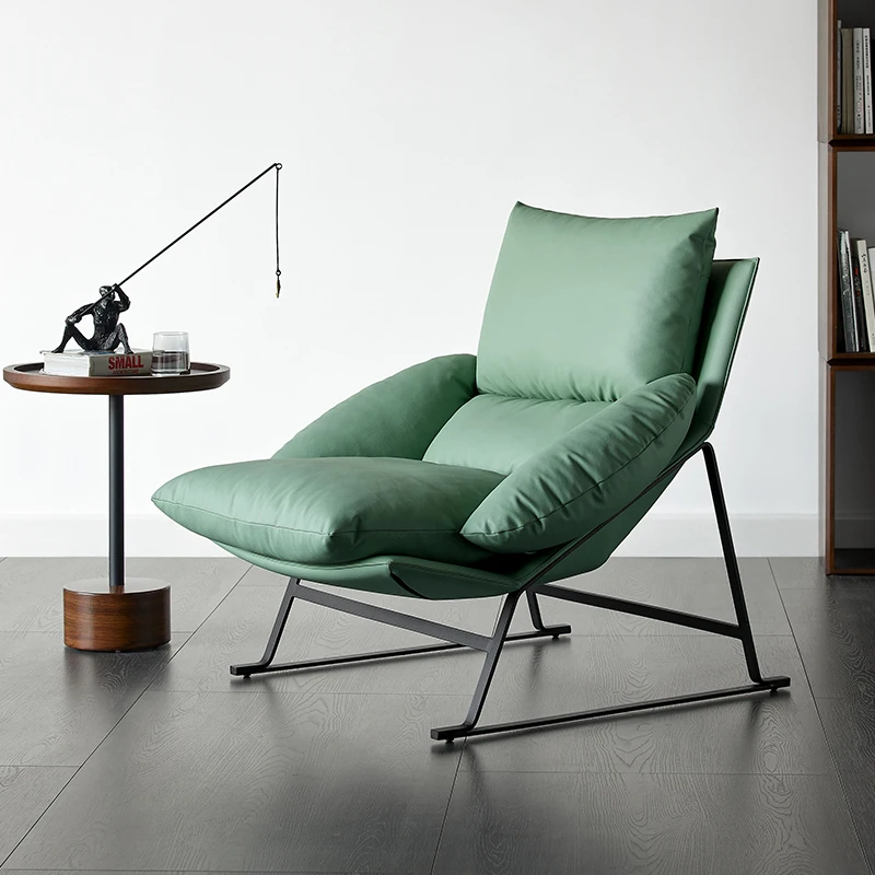 Metal Frame Luxury Design Modern Single Sofa Hotel Living Room Relax  Lounge Accent Chair