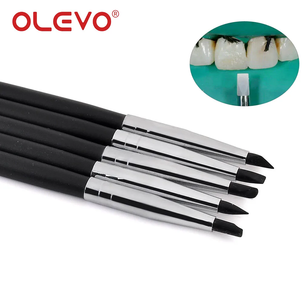 OLEVO-Dental Composite Resina Silicone Escovas, Shaping Canetas, Porcelana Adesiva, Clareamento Dentes, Acessórios Odontologia, 5 Pcs