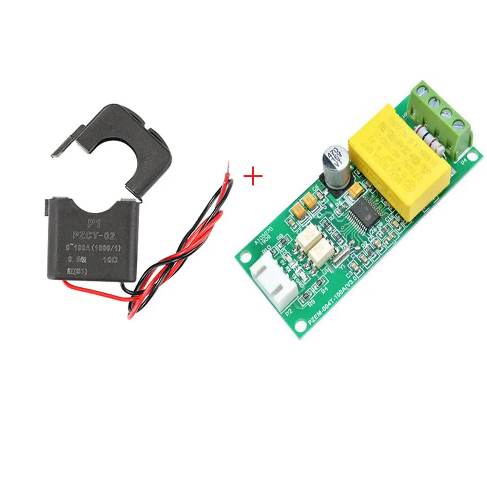 AC Digital Multifunction Meter Watt Power Volt Amp TTL Current Test Module PZEM-004T With Coil 0-100A 80-260V AC For Arduino